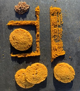 Crackers Curry, carvi -120g Petit-épeautre-Ingrédients IG Bas